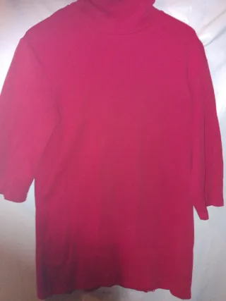 Vestido jersey cuello alto