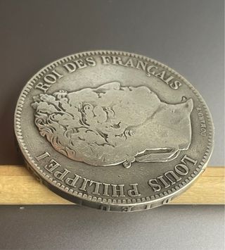 5 Francos 1833; Luis Felipe I, ceca de Lille