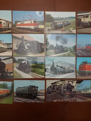 Lote de postales de trenes antiguos 3