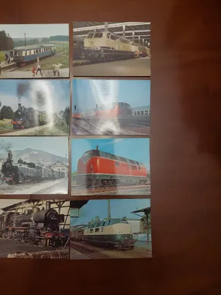 Lote de postales de trenes antiguos 3