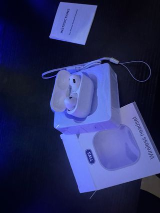 Cascos Bluetooth Inalámbricos TWS Blancos