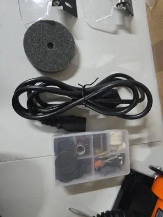 Amoladora de banco VEVOR naranja