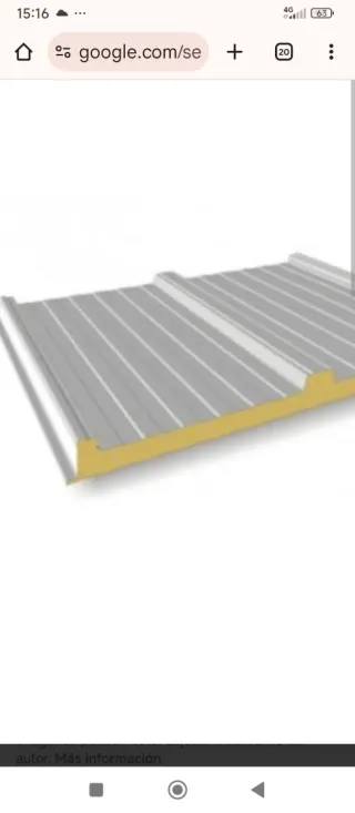 Panel Sándwich Aislante. 6 Unidades.