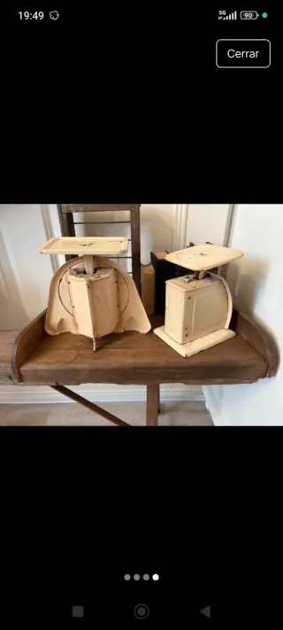 Coppia di Bilance da Cucina Antiche (decorazione)