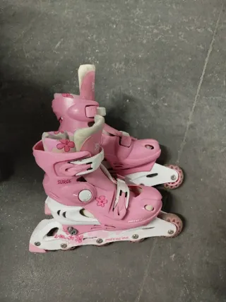 Patines en línea rosas talla ajustable