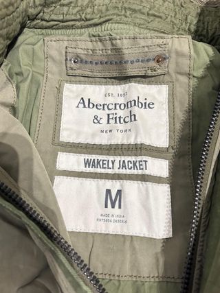 Cazadora Abercrombie & Fitch Verde Militar Talla M