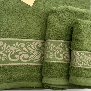 Set 3 Toallas Algodón Portugal Verde
