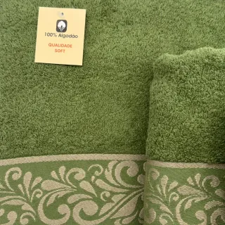 Set 3 Toallas Algodón Portugal Verde