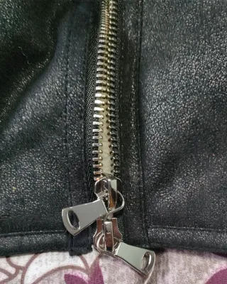 Chaqueta borrego Mango negra y blanca