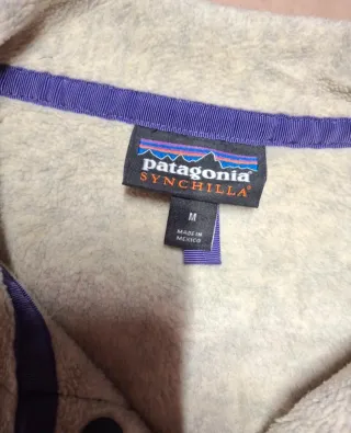 Pile Patagonia panna/Blu