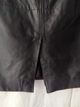 Falda Mango Piel Auténtica Talla L