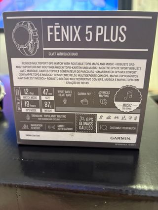 Reloj Garmin Fenix 5 Plus Plata/Amarillo