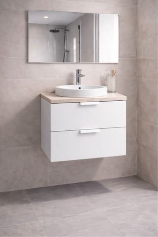 Mueble cajonera IKEA para lavabo colgante