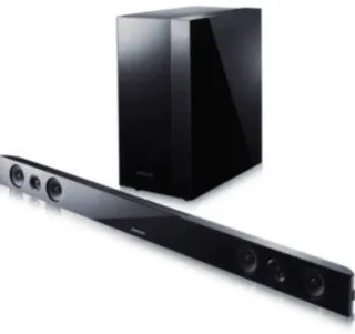 Barra de Sonido y Subwoofer inalámbrico Negro