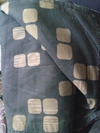 Funda edredón cuadros dos caras 150