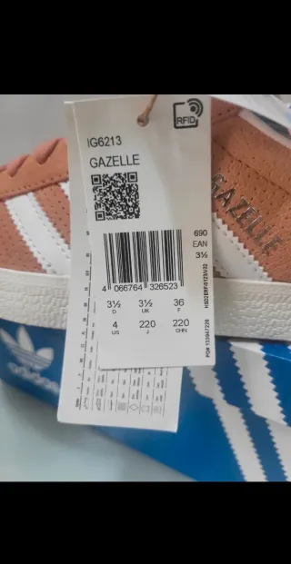 Adidas Gazelle Talla 36 Rosa