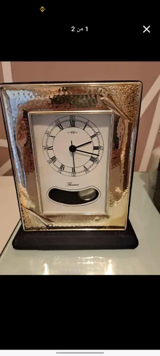 Orologio da tavolo dorato funziona perfettamente