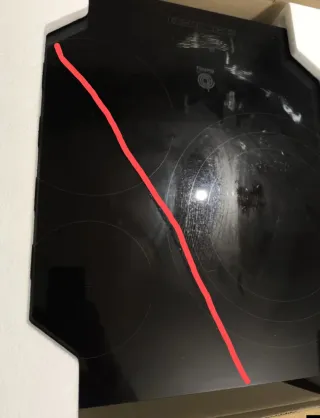 Placa Vitrocerámica Inducción Balay 3EB967FR rota