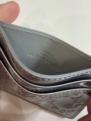 Portacarte Gucci monogramma argento
