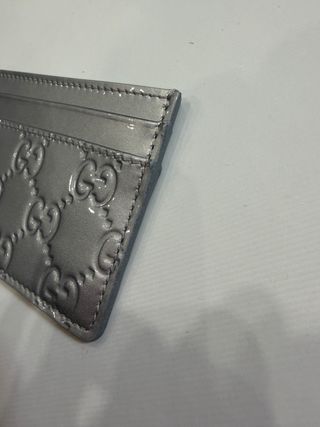 Portacarte Gucci monogramma argento