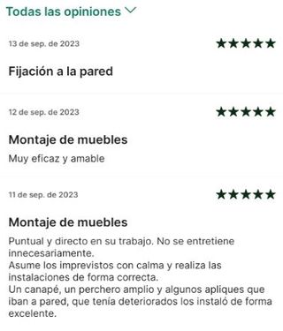 Mobiliario de almacenamiento. Montaje profesional