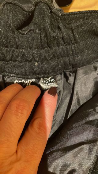 Pantalón de esquí niño T4-6 años negro