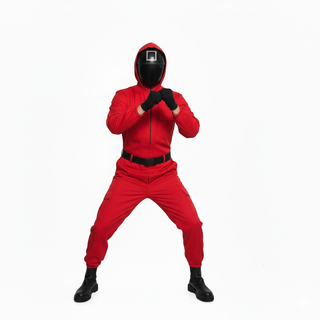 Disfraz Guardia Juego Calamar Talla XL + Mascara