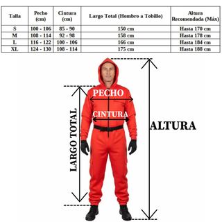 Disfraz Guardia Juego Calamar Talla XL + Mascara