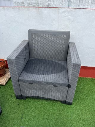 Conjunto Muebles Jardín Terraza Ratán sintético