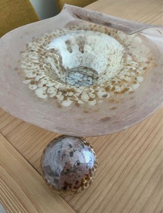 Centro de mesa Murano cristal. Nuevo. Elegante