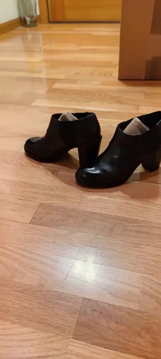 Botines Geox Piel Negros Mujer