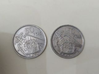 2 MONEDAS 50 PESETAS 1957 *58