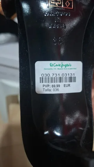 Zapatos negros tacón con lazo