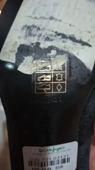 Zapatos negros tacón con lazo