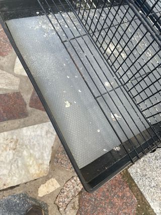 Jaula grande para pájaros con ruedas