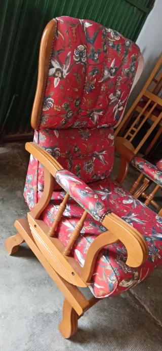 2 Mecedoras Estampado Floral