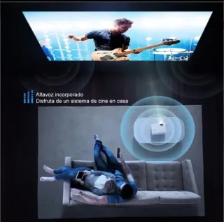 Proyector Yaber 8500 lumenes y pantalla nuevo