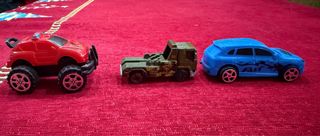 Lote 3 coches de juguete