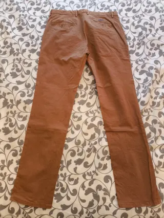 Pantalón Massimo Dutti Regular Fit Beige T.42