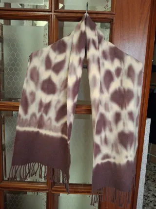 Sciarpa donna beige e marrone