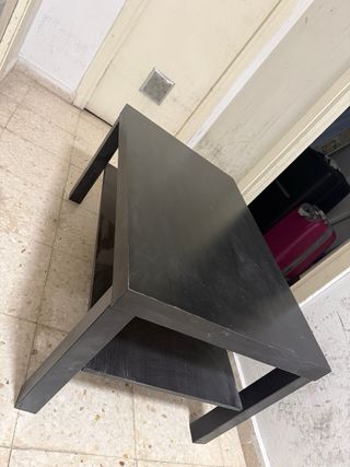 Mesa de centro madera oscura o auxiliar