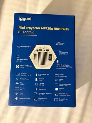 Mini proyector MP720p HDMI wifi