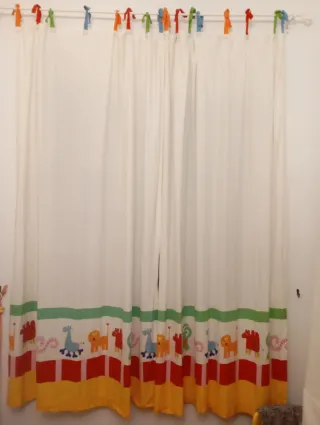 Cortinas infantiles con animales