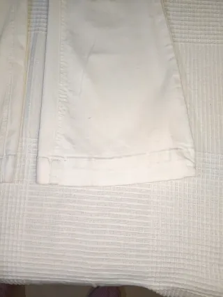 Pantalón campana blanco Mango Talla XS