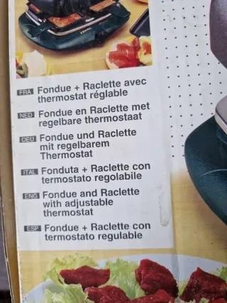 Raclette y Fondue Tefal Quartet 2 en 1