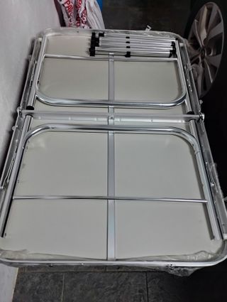 Mesa plegable aluminio madera