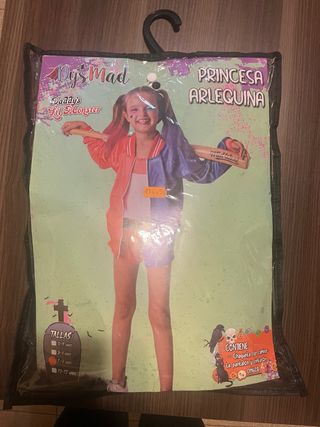 Disfraz Princesa Arlequina Talla 7-9 años