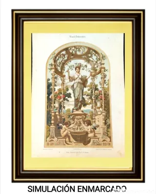 Cromolitografías Art Nouveau Modernismo Jugendstil