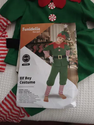 Disfraz Elfo Niño Talla 10-12