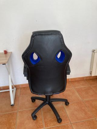 Silla Gaming Negra y Azul